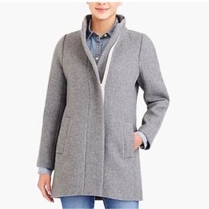 Womens Grey Wool Coat J Crew mercantile size 6 city coat
